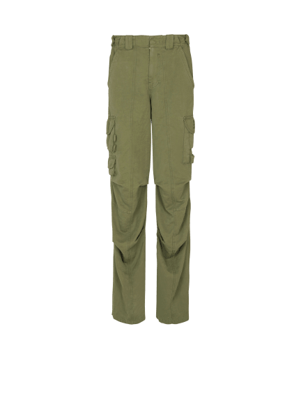 Balmain Stamp cargo pants in cotton and linen