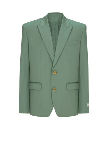 Cotton twill 2-button jacket