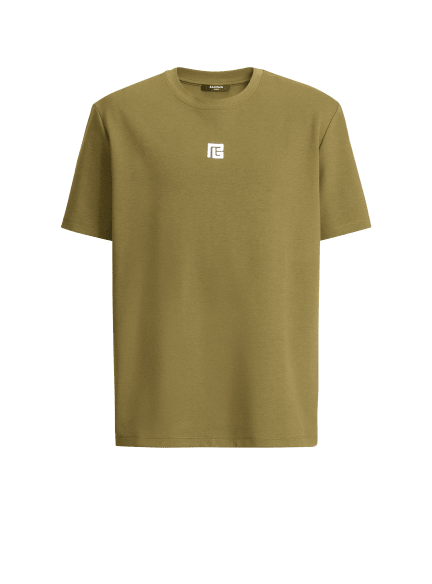T-shirt with embroidered logo