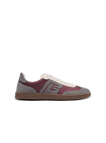 Balmain Swan suede and nylon trainers
