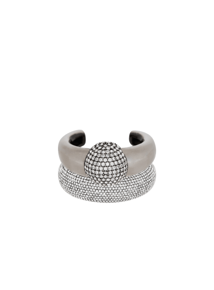 Set of piercing bangle bracelets