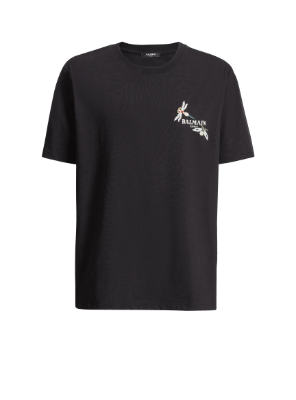 Embroidered Balmain Insect T-shirt