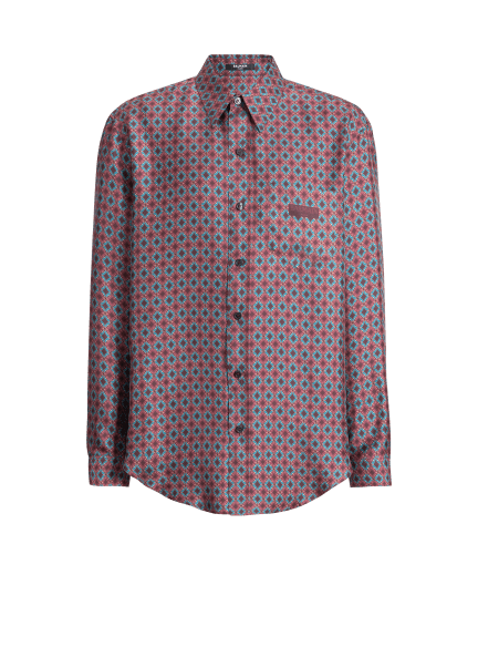Printed silk shirt