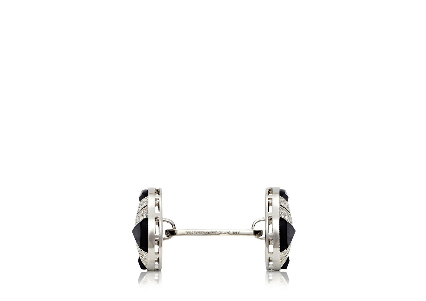 Diamond Round Cufflinks