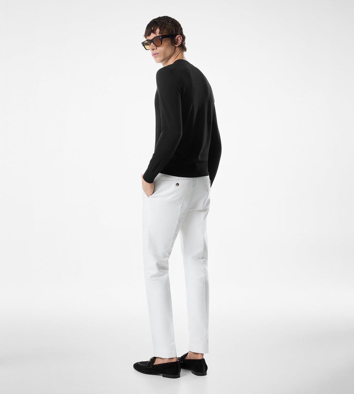 Fine Gauge Pure Wool Crew Neck