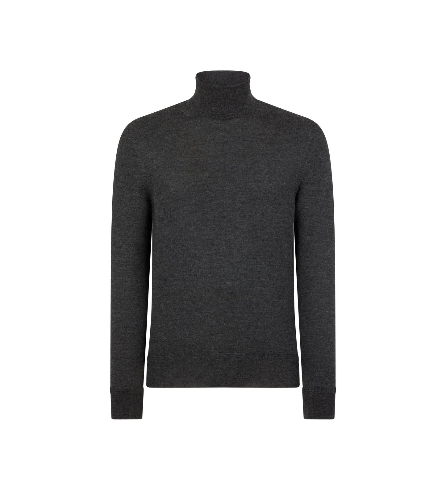Fine Gauge Cashmere Silk Roll Neck