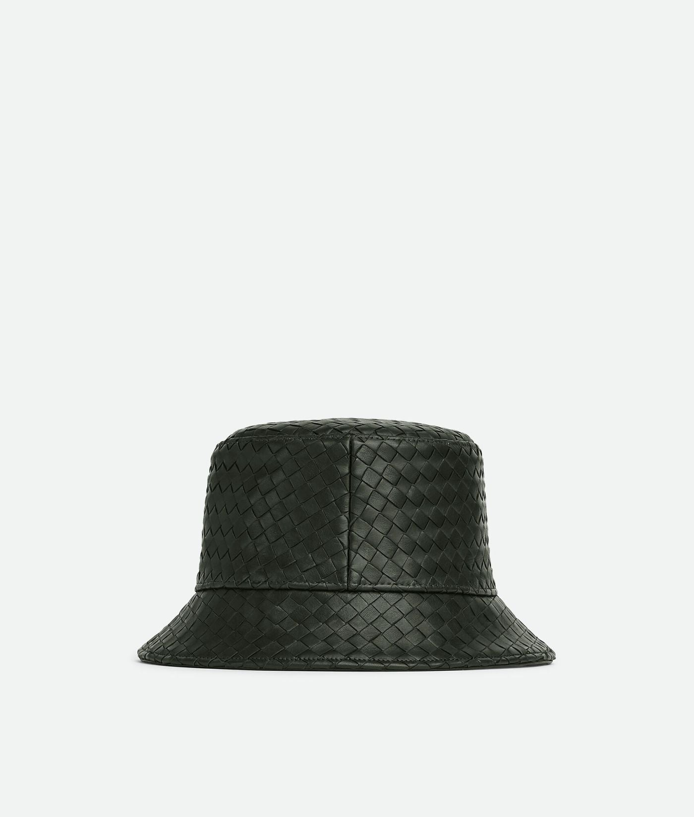 Intrecciato Leather Bucket Hat