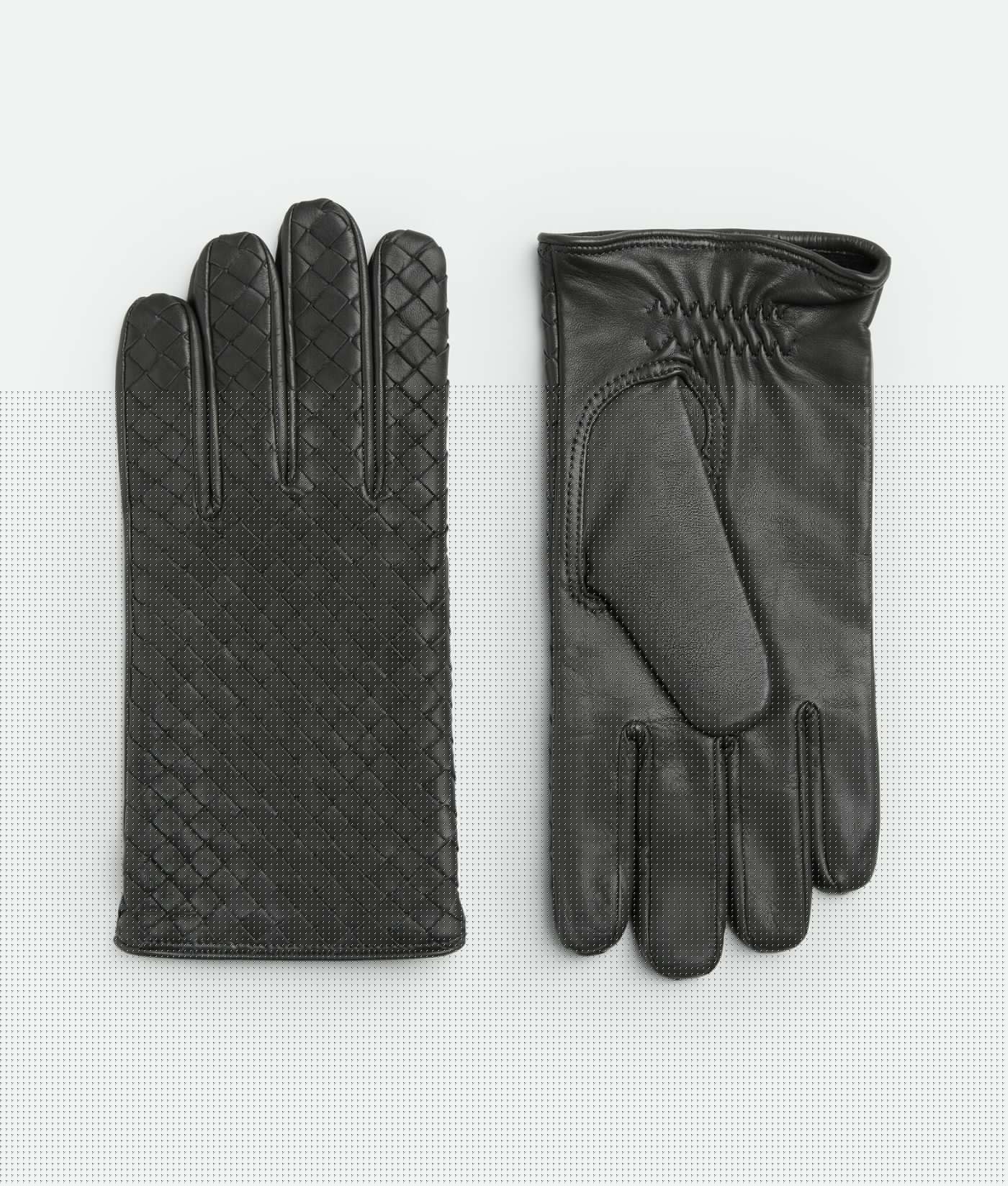 Intrecciato Leather Gloves