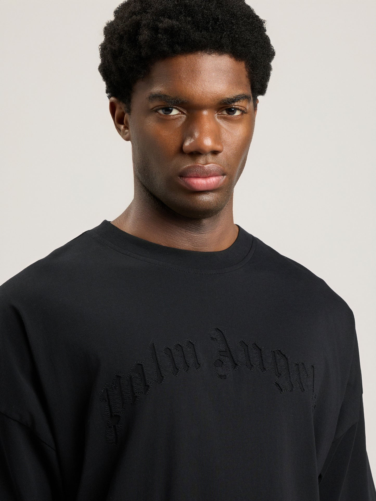 Curved Logo Loose Double T Shirt