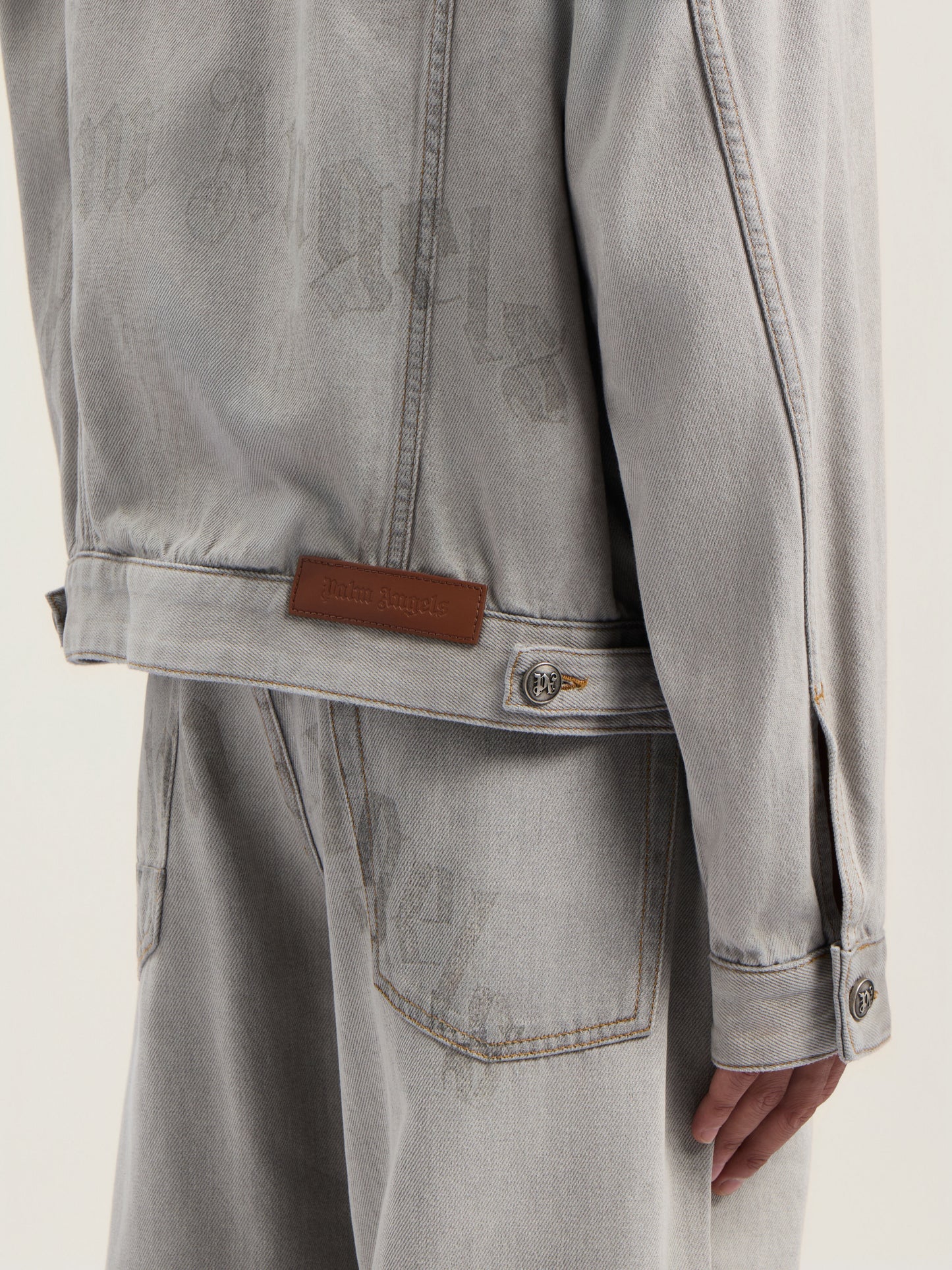 Curved Logo Denim Jacket