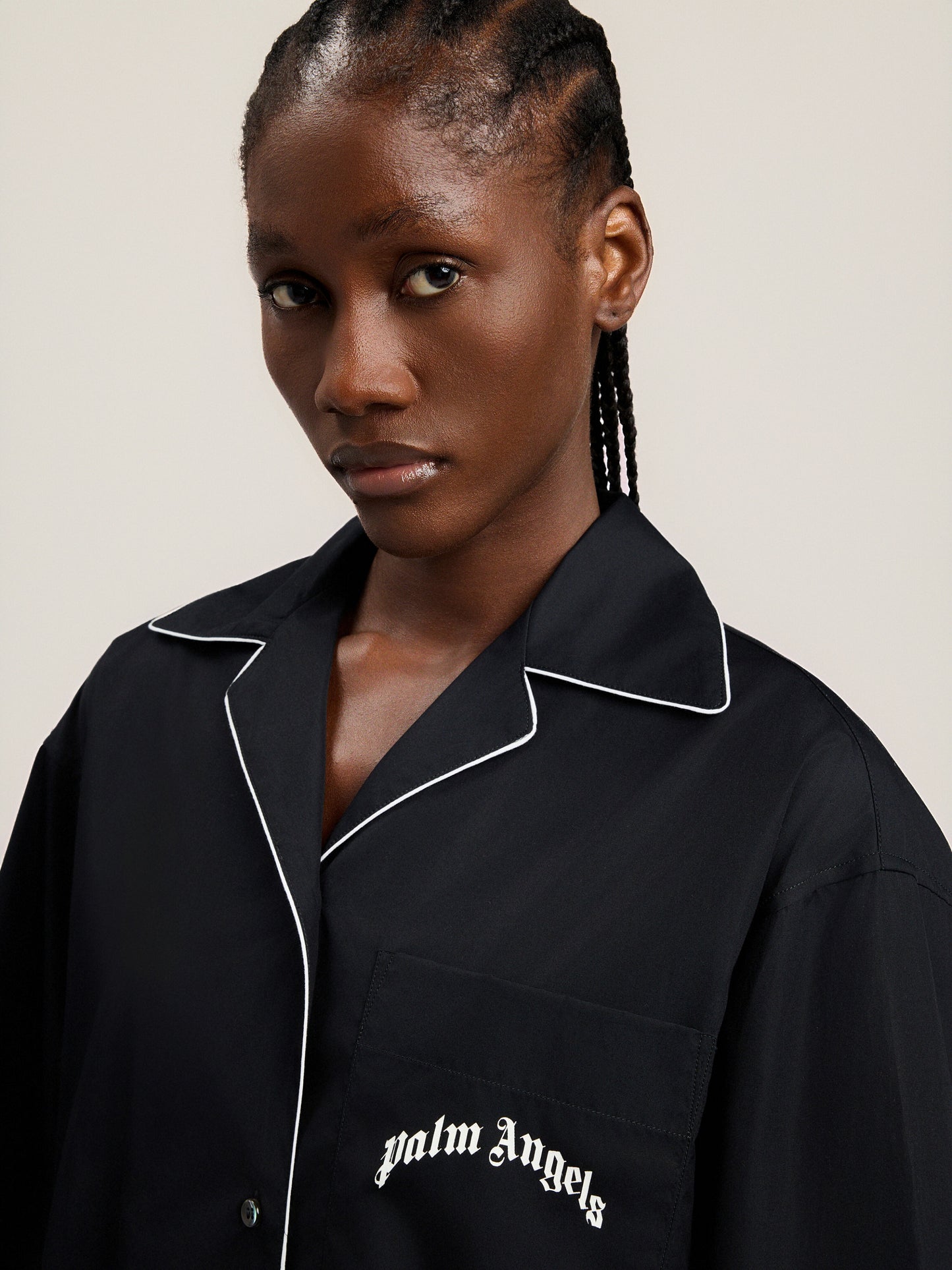 Curved Logo Bowling Shirt