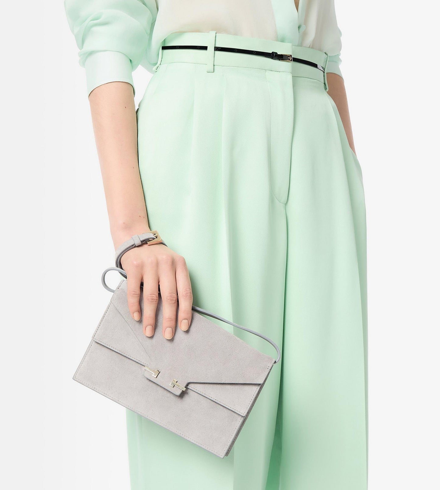 Suede Leather Aube Mini Bag
