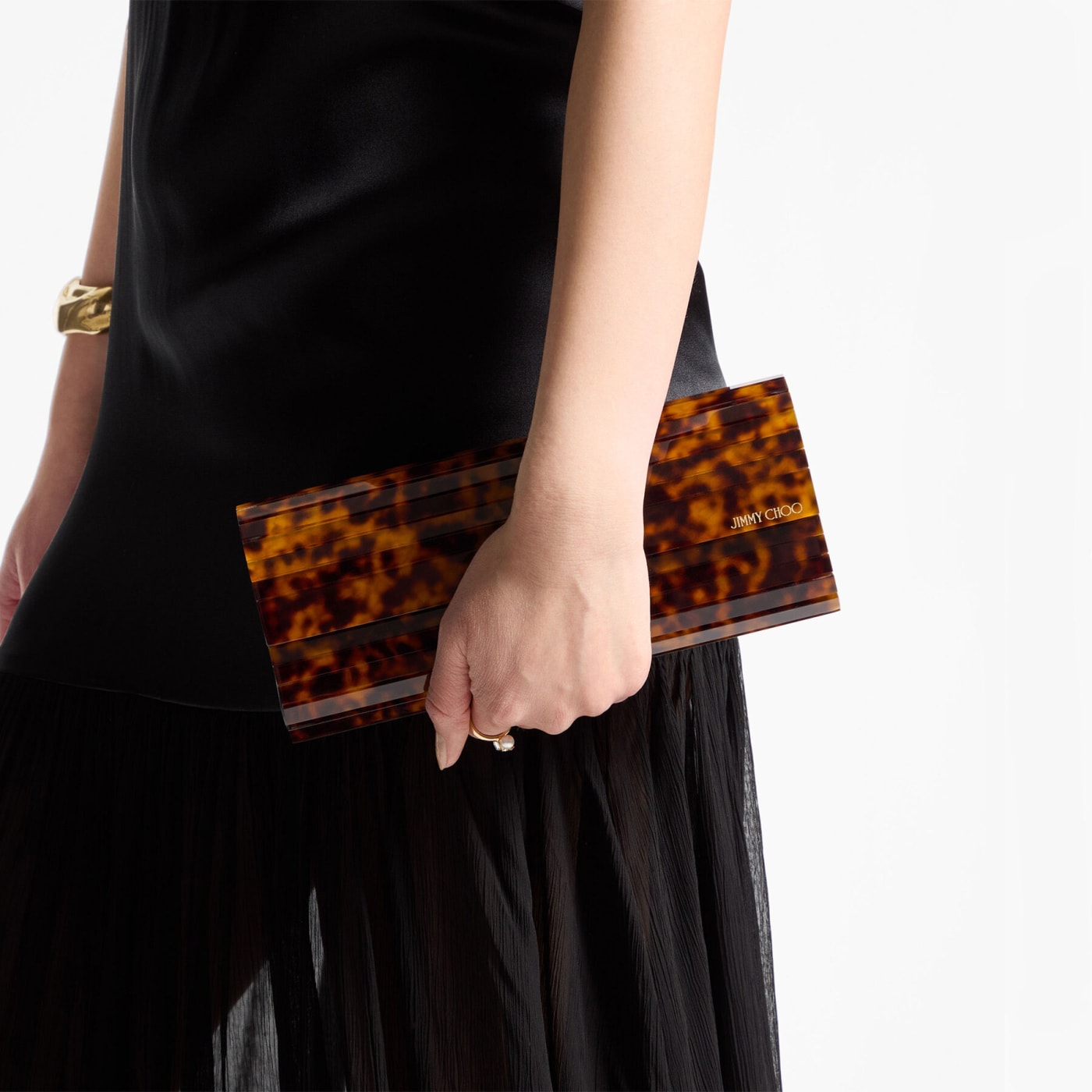 Sweetie Tortoiseshell Acrylic Clutch Bag