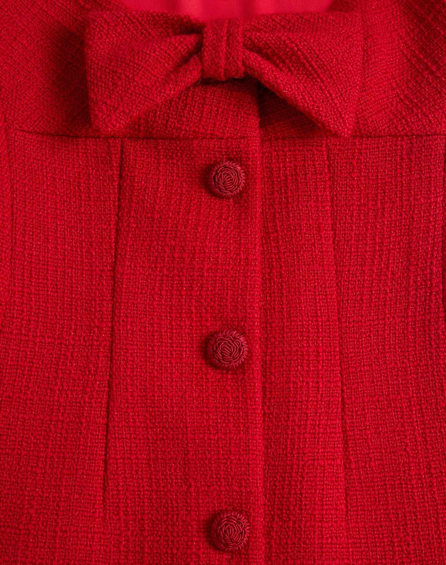 Short Dress In Plain Wool Tweed