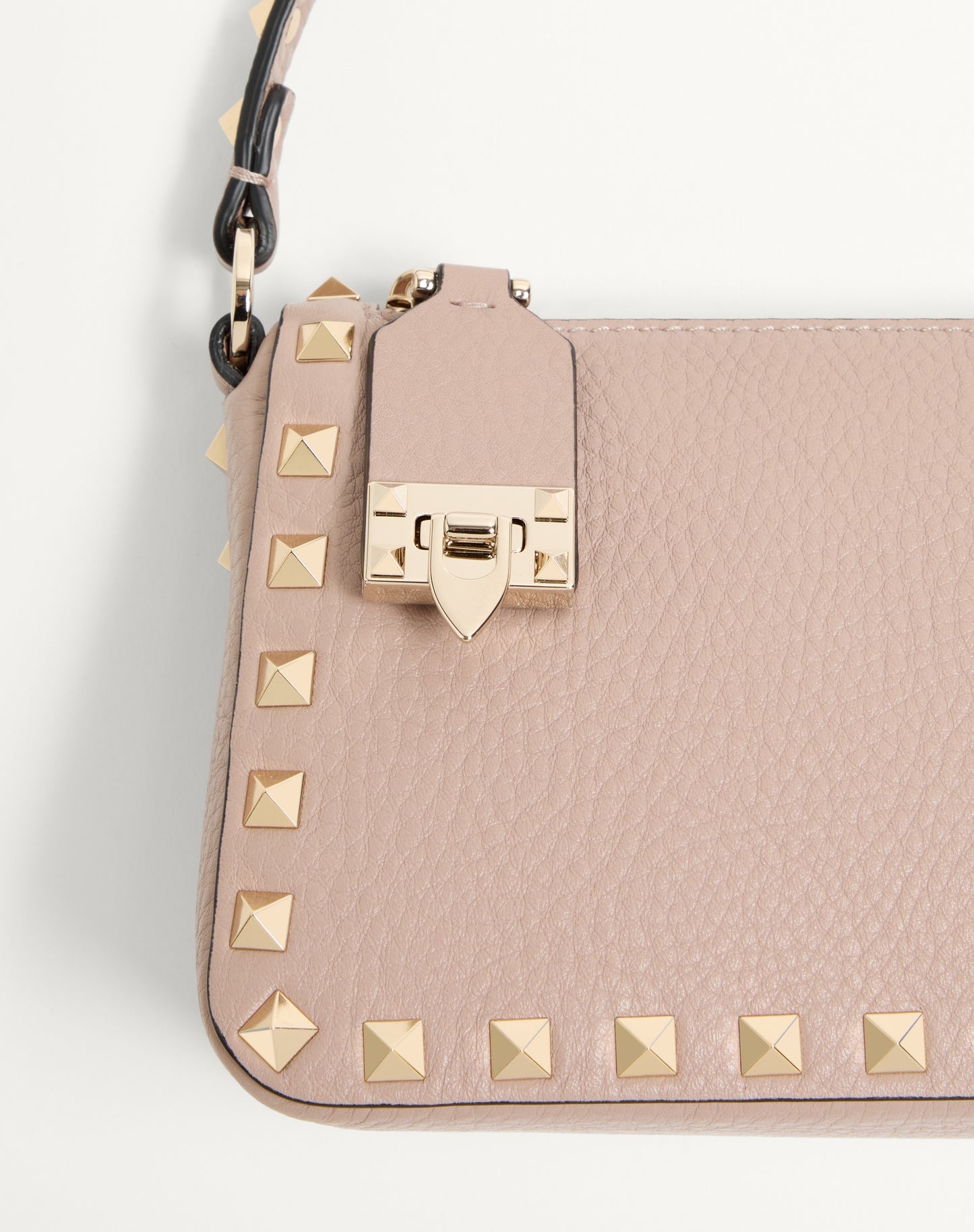 Small Rockstud Grainy Calfskin Crossbody Bag