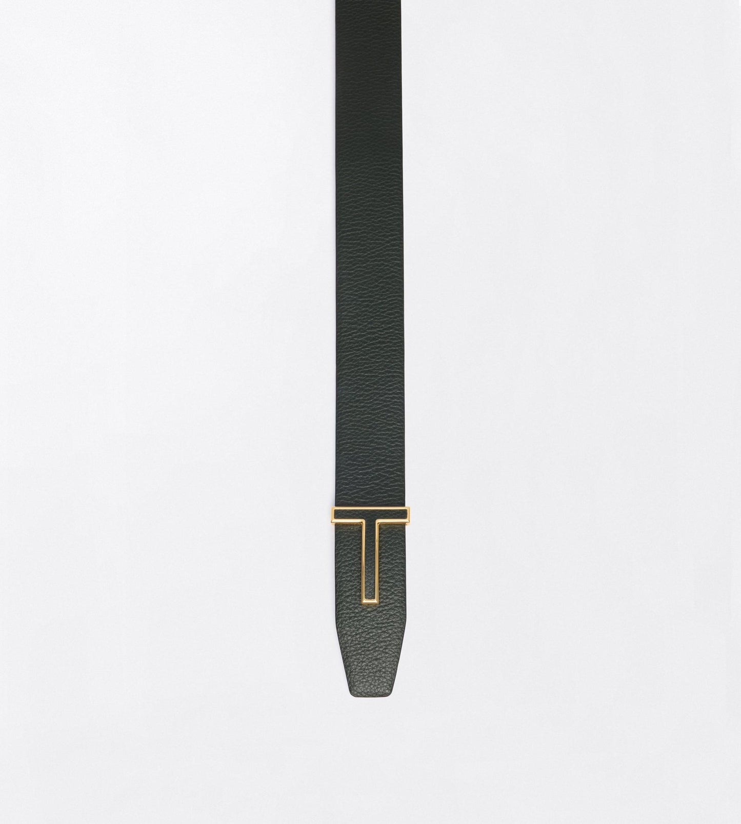 Grain Leather Reversible T Belt