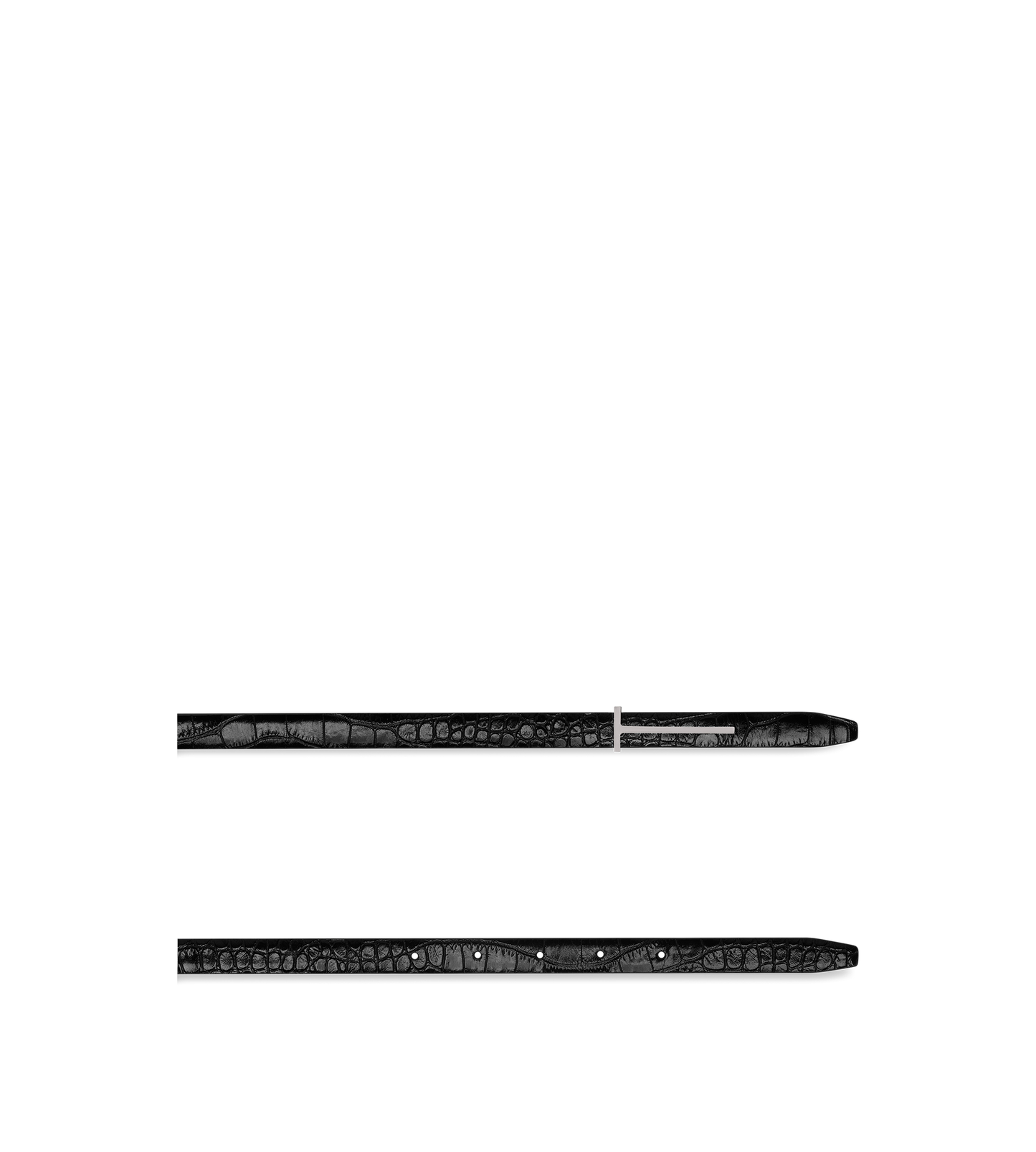 Printed Croc Slim T Belt