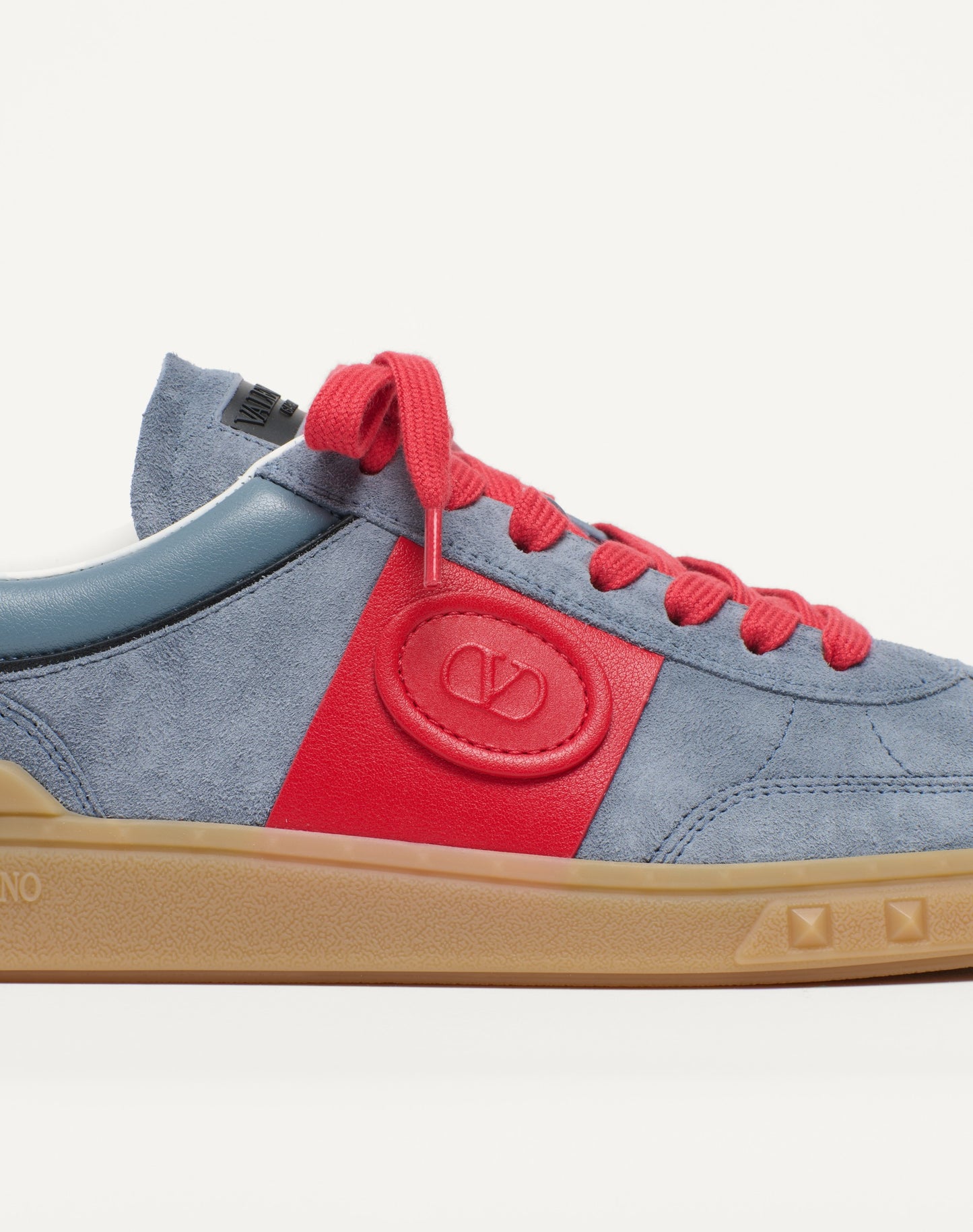 Upvillage Low Top Trainer In Split Leather And Calfskin Nappa Leather