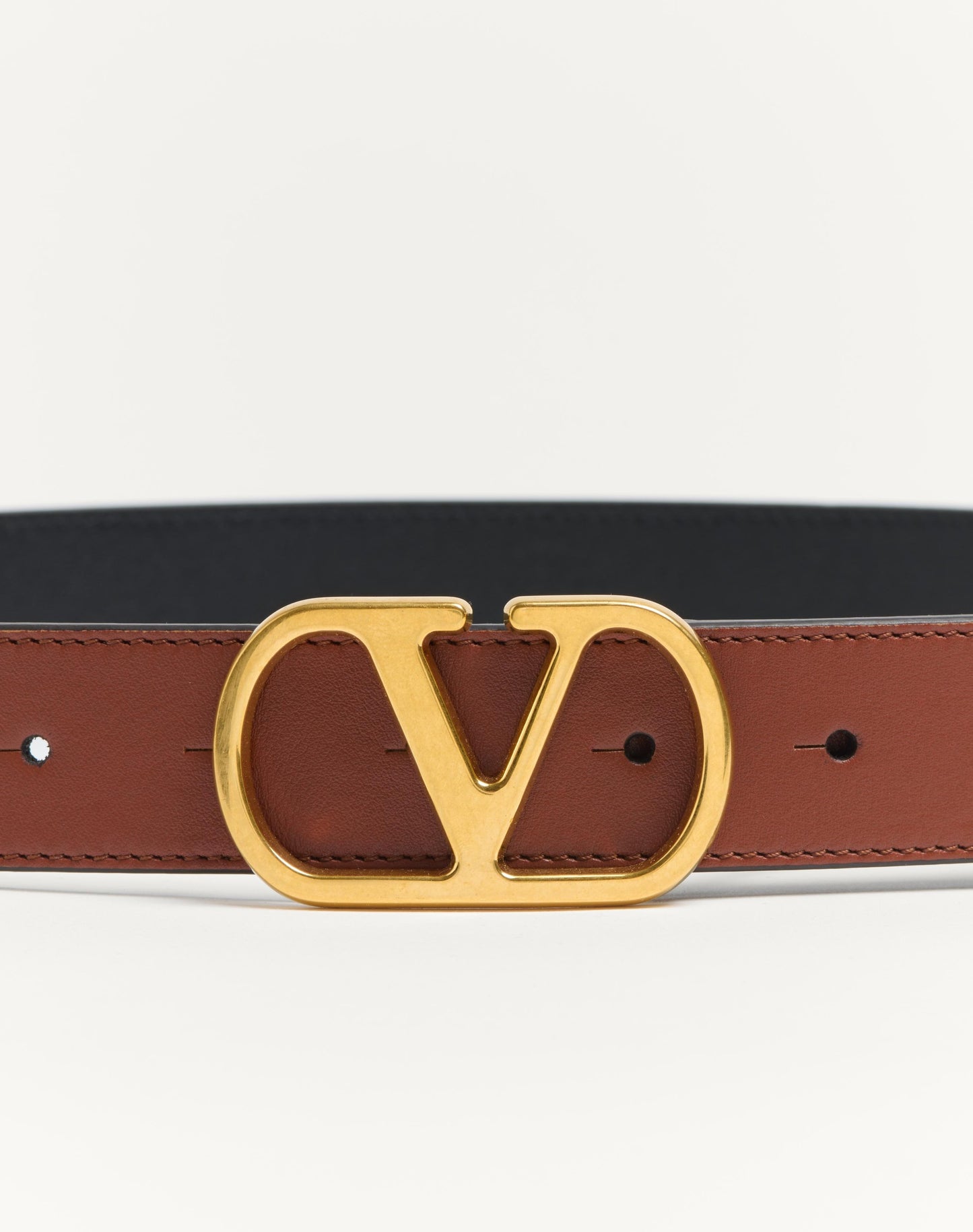 Vlogo Signature Belt In Shiny Calfskin 30 Mm