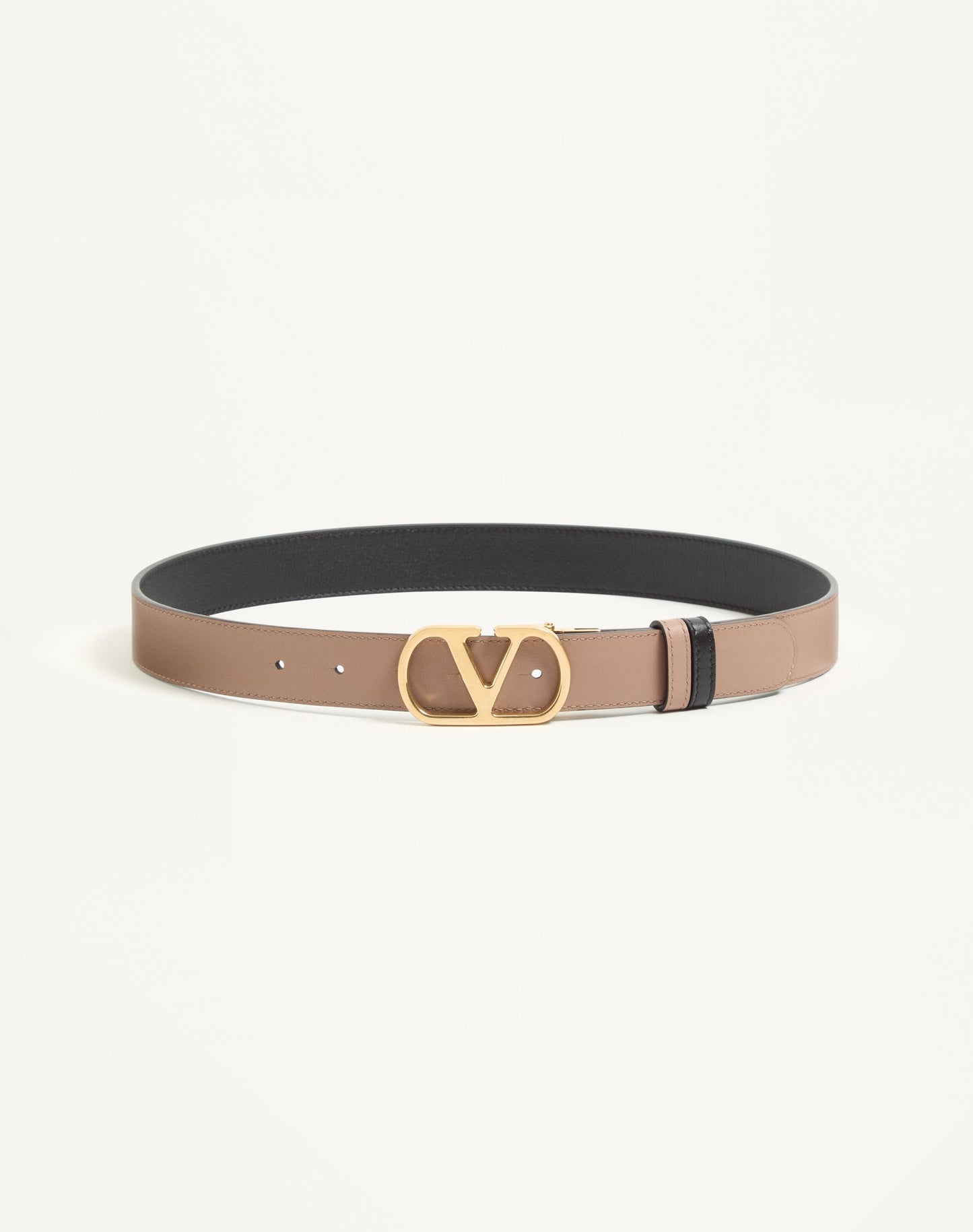 Vlogo Signature Reversible Shiny Calfskin Belt - 30mm / 1.2 In.