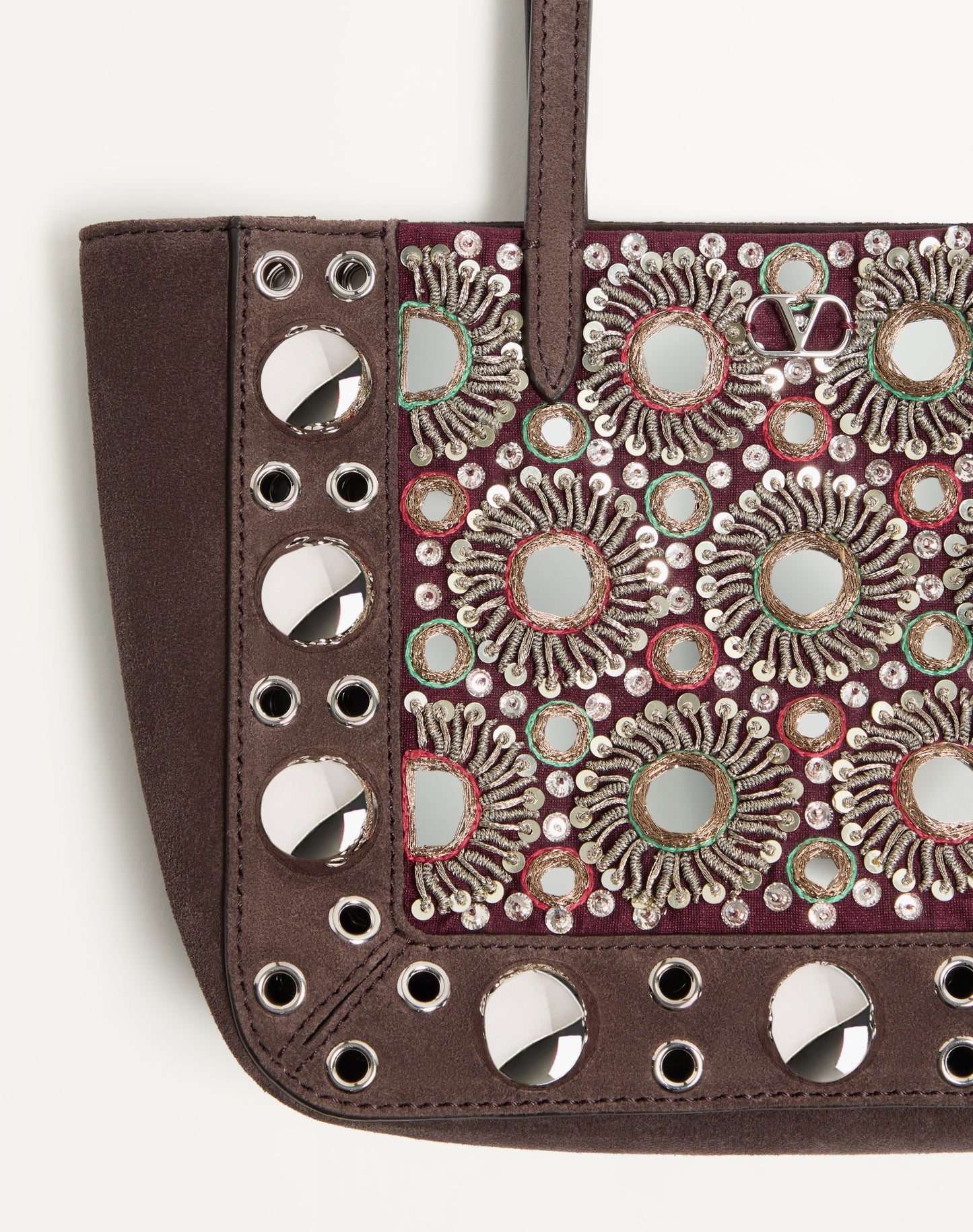 Valentino Garavani Nellcôte Mini Embroidered Shopping Bag