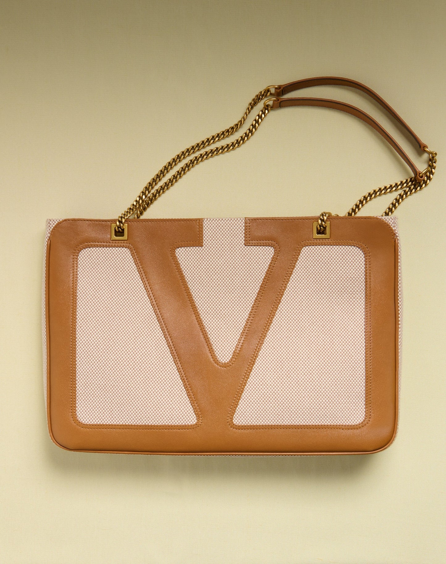 Valentino Garavani Viva Superstar Medium Canvas Shopping Bag
