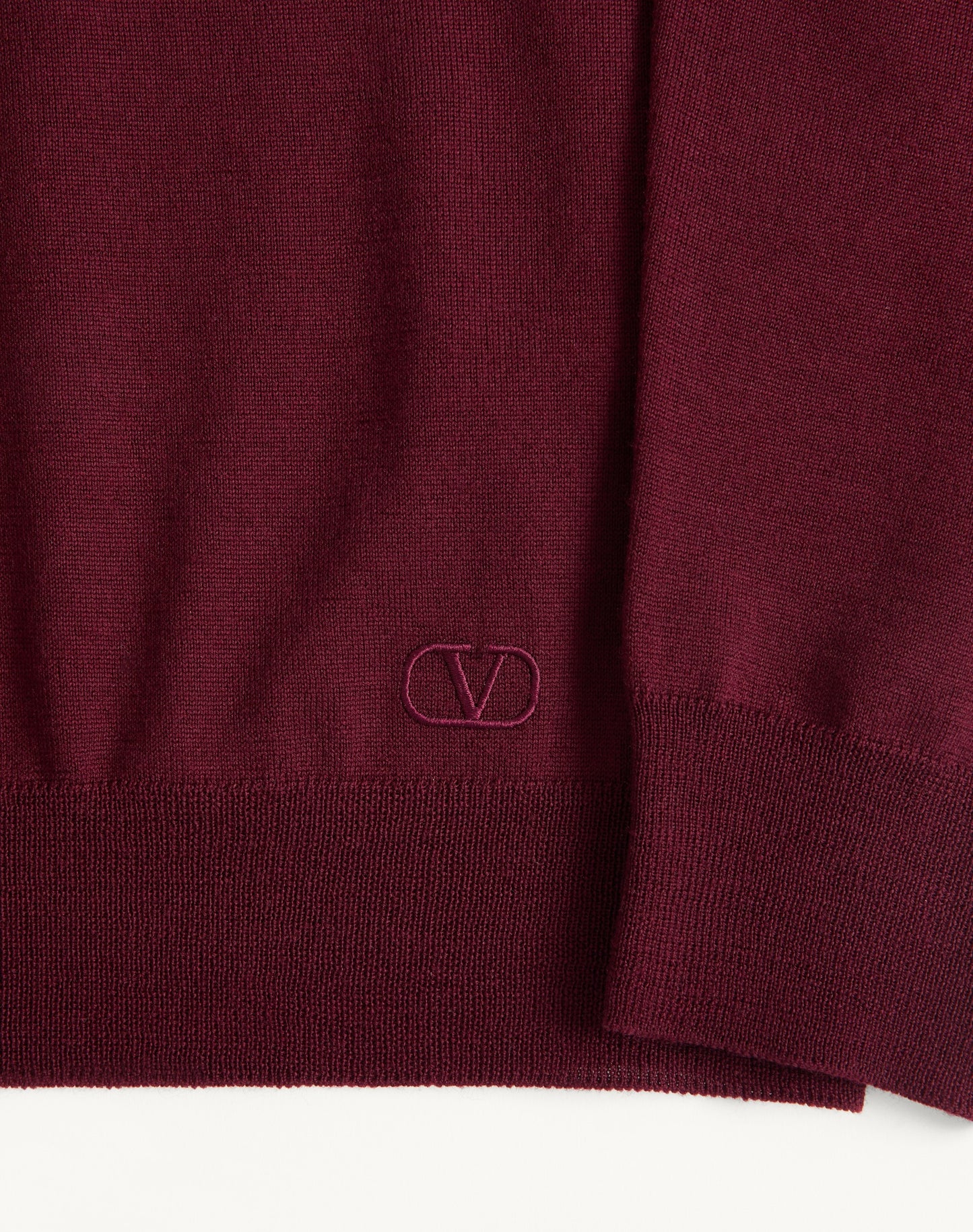 Valentino Wool Polo With Vlogo Embroidery
