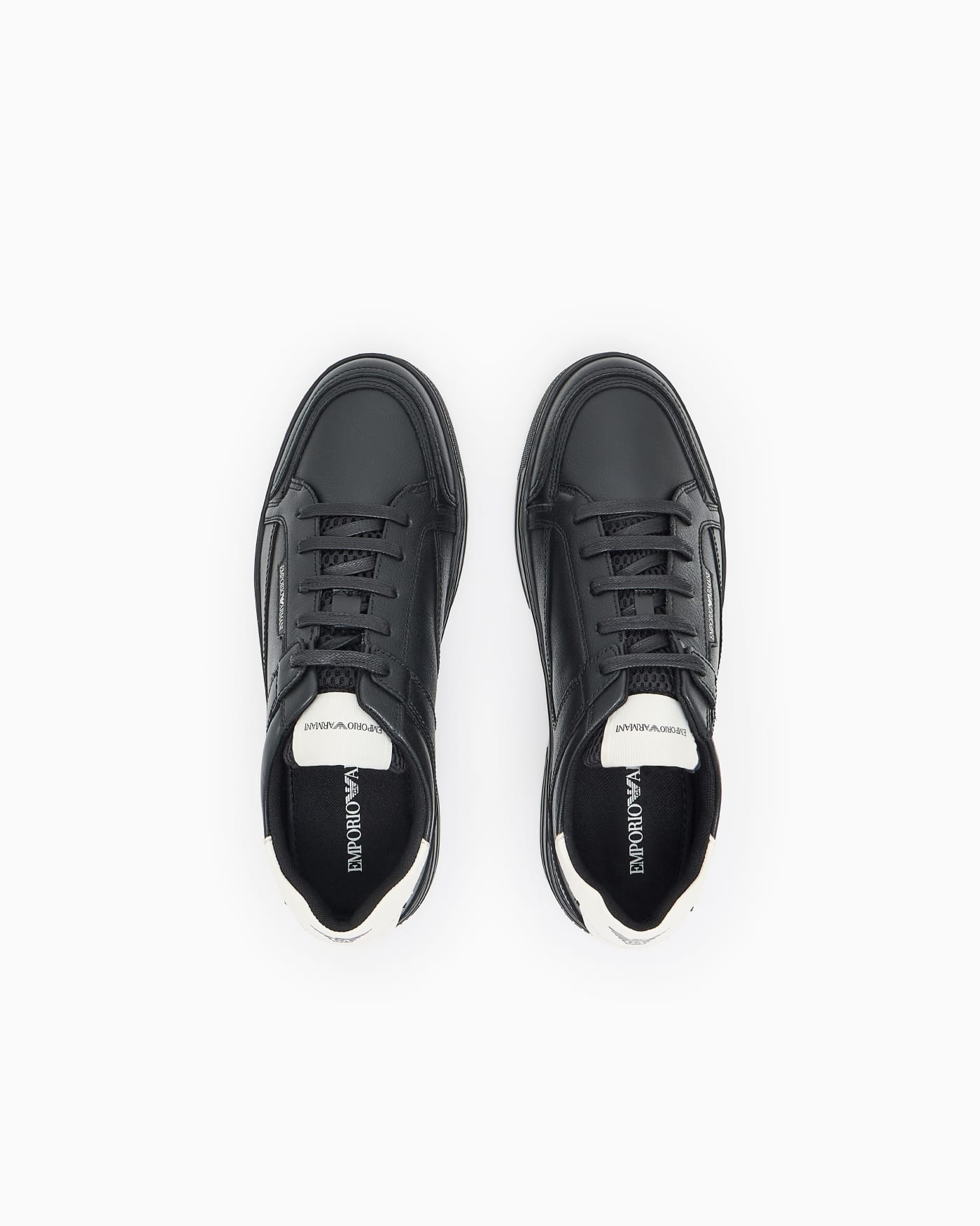 Sneaker tumbled leather padded collar man