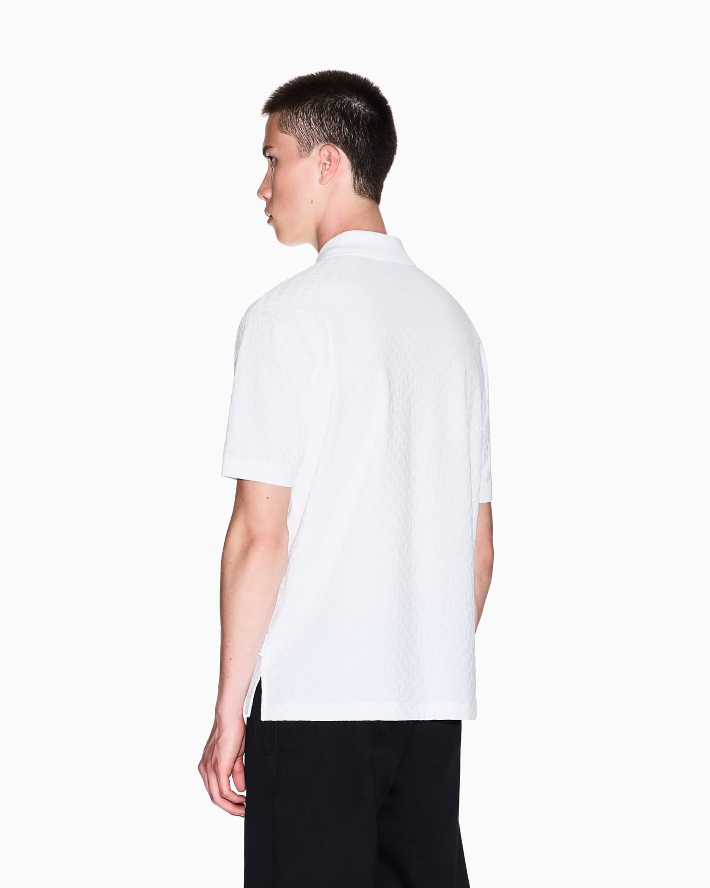 Regular fit polo shirt with allover logo