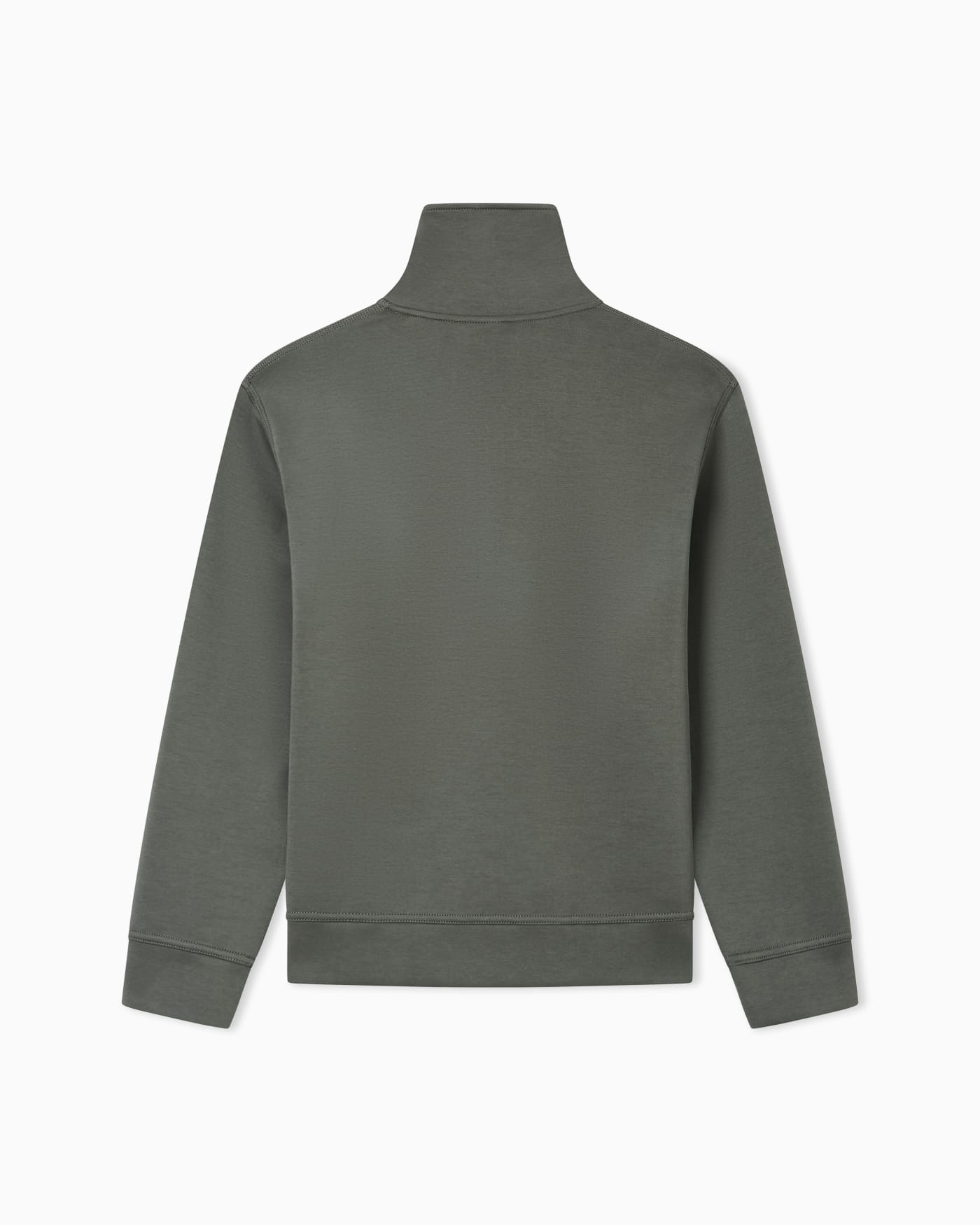 Crewneck sweatshirt in bonded stretch cotton