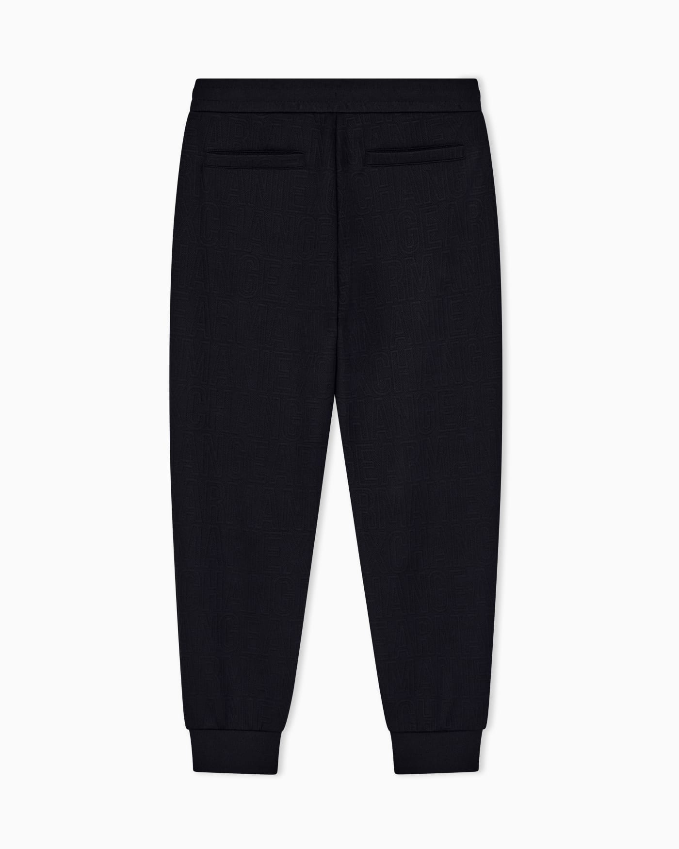 regular fit trousers in stretch jacquard jersey