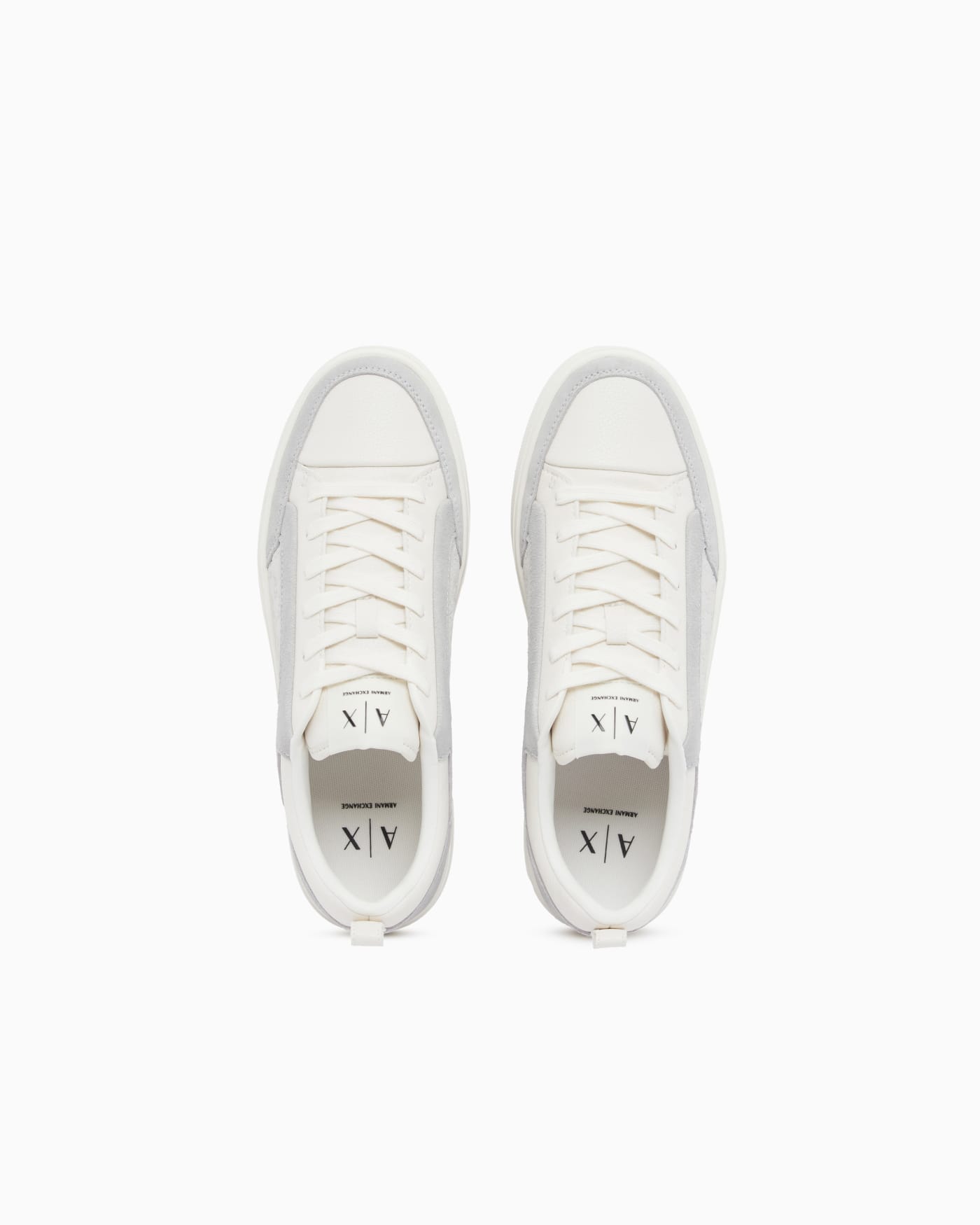 Sneakers in suede with all-over logo and rubber sole
