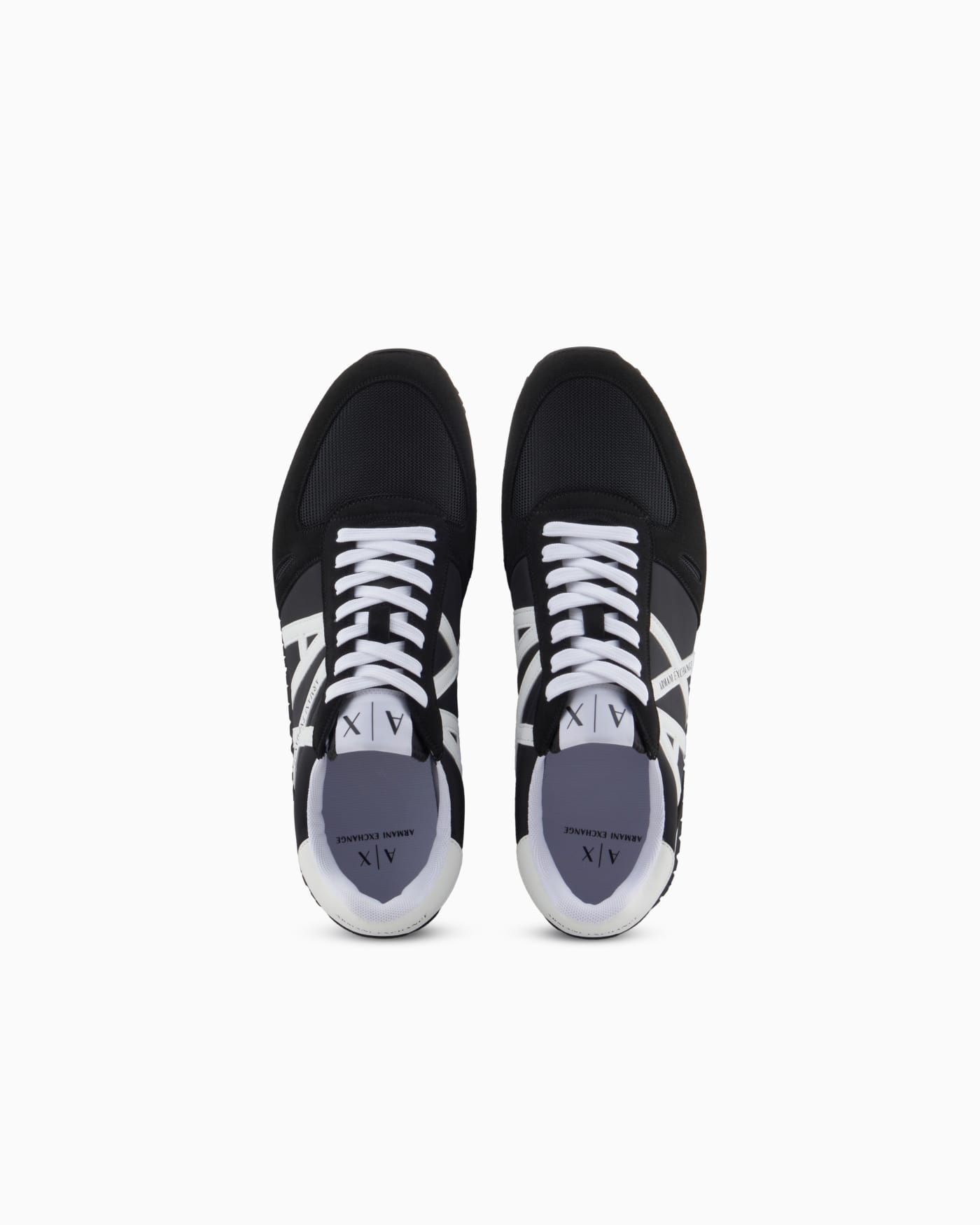 Sneakers in eco-suede, mesh and nylon