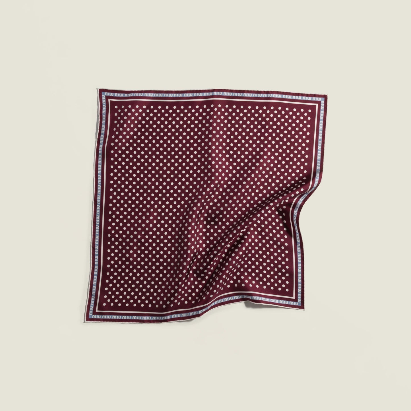Printed twill scarf
