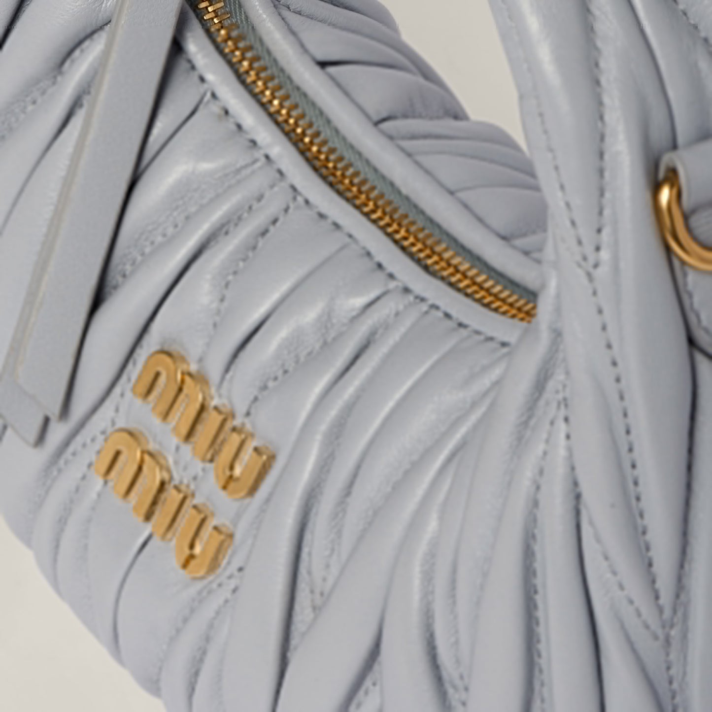 Wander matelassé nappa leather hobo mini-bag