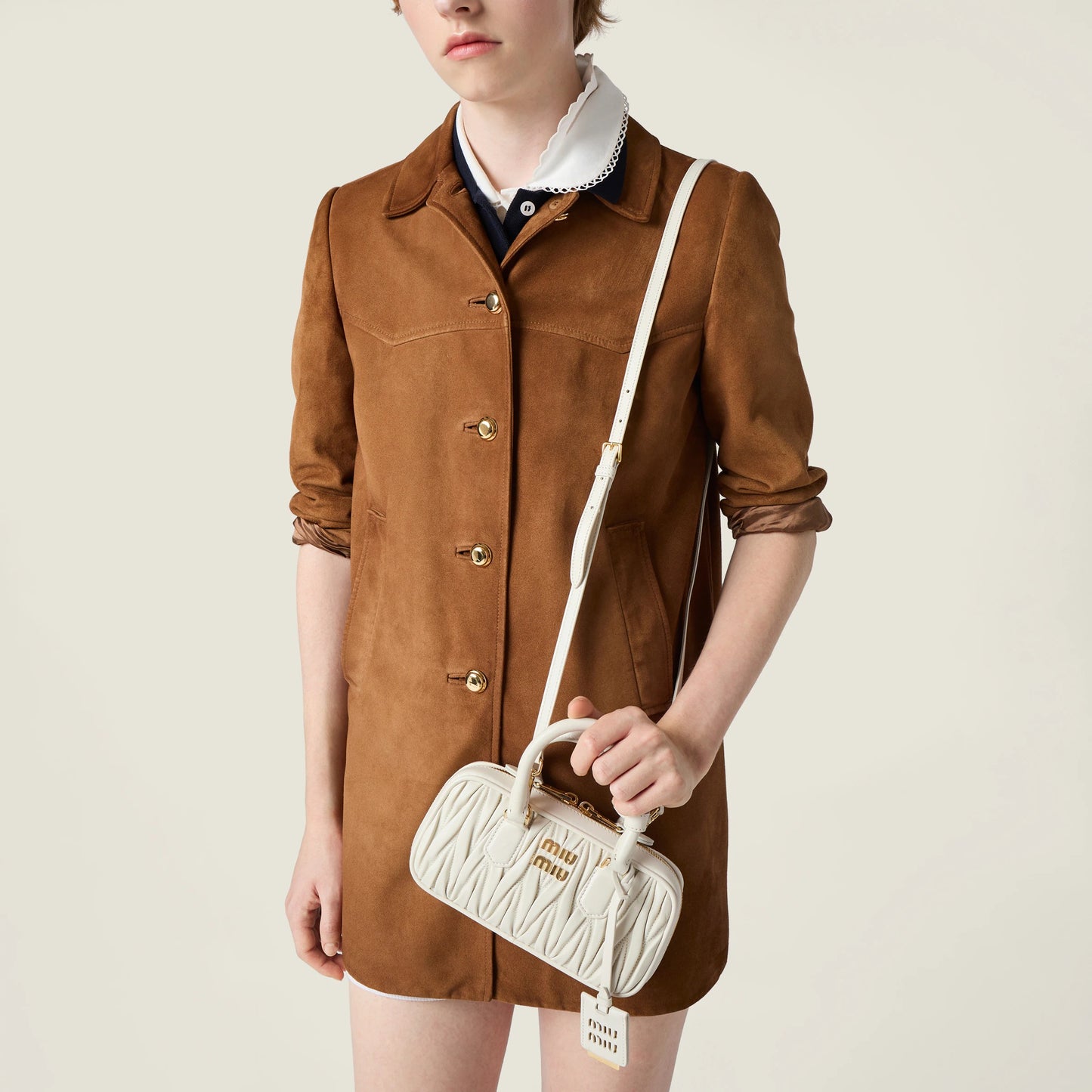 Arcadie matelassé nappa leather mini-bag