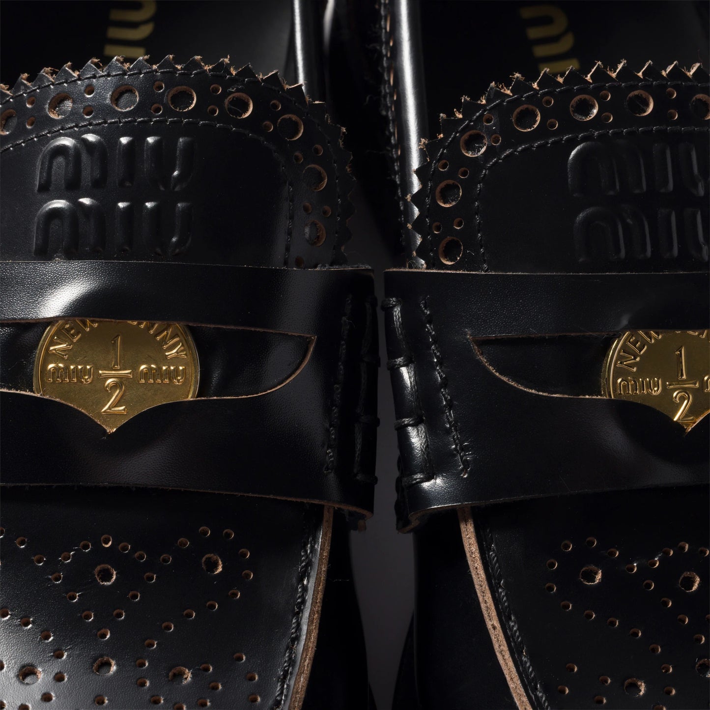 Leather loafers