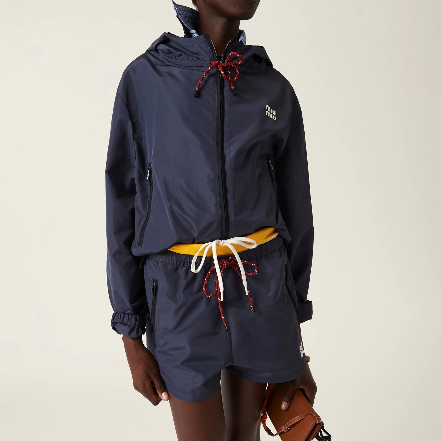 Technical fabric shorts
