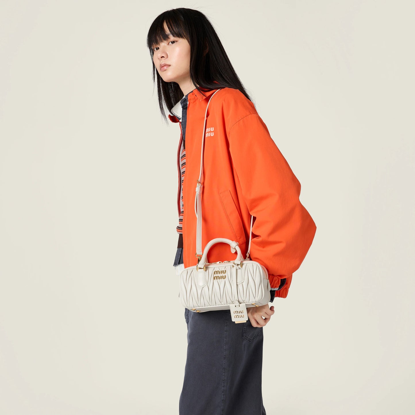 Arcadie matelassé nappa leather bag