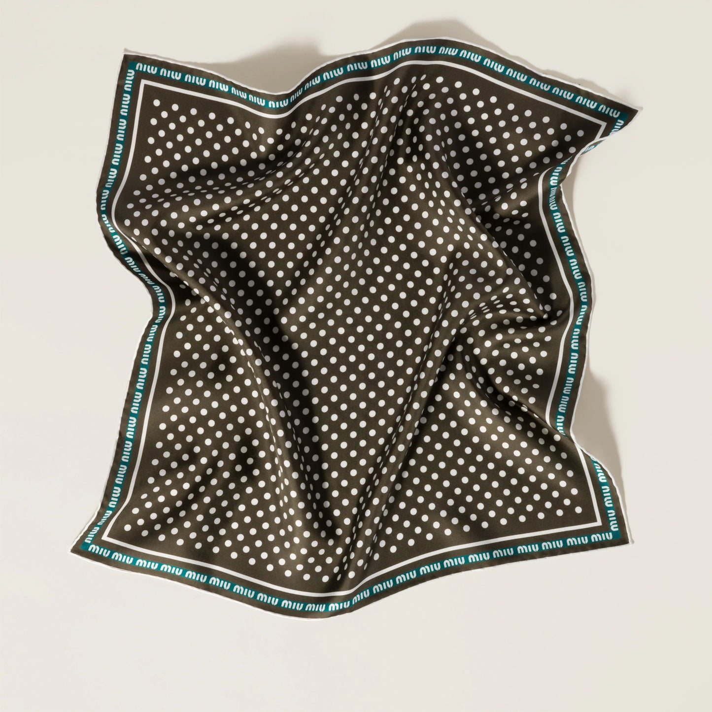 Printed twill scarf