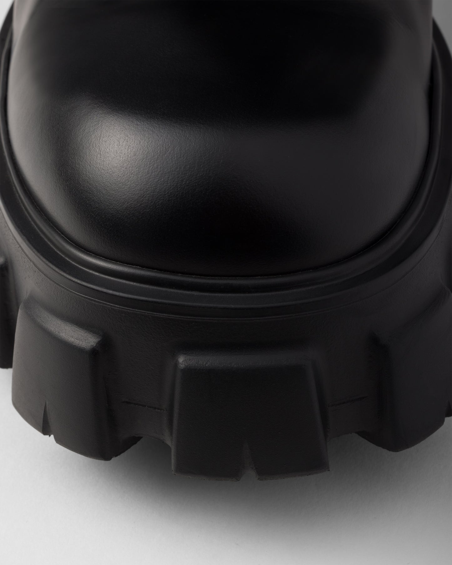 Monolith brushed leather and Re-Nylon boots with pouch