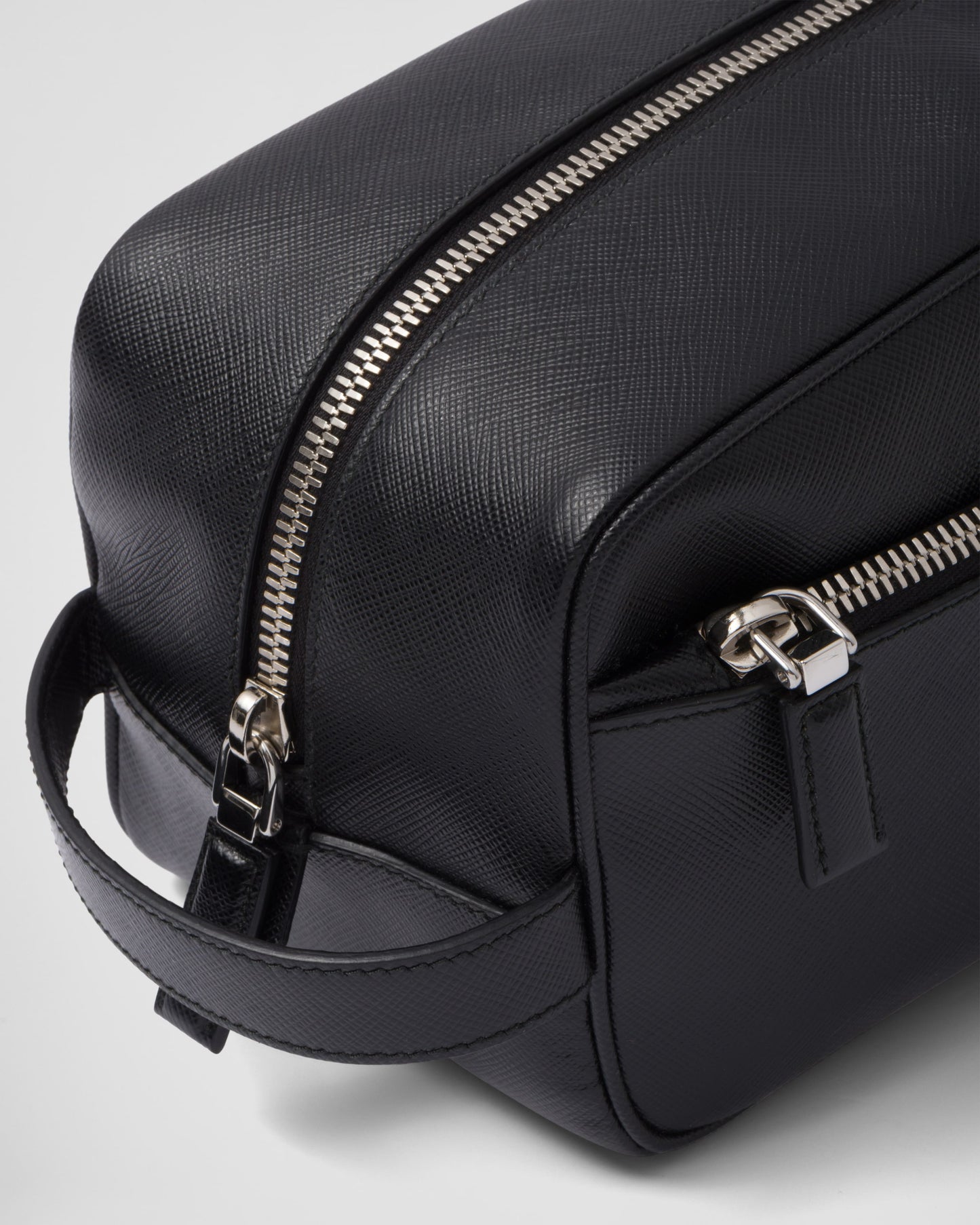 Saffiano leather travel pouch