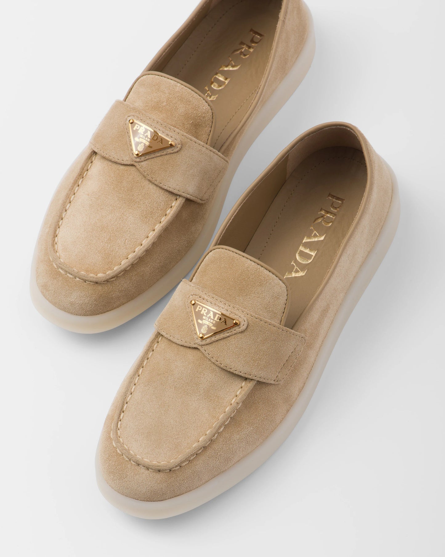 Suede leather loafers