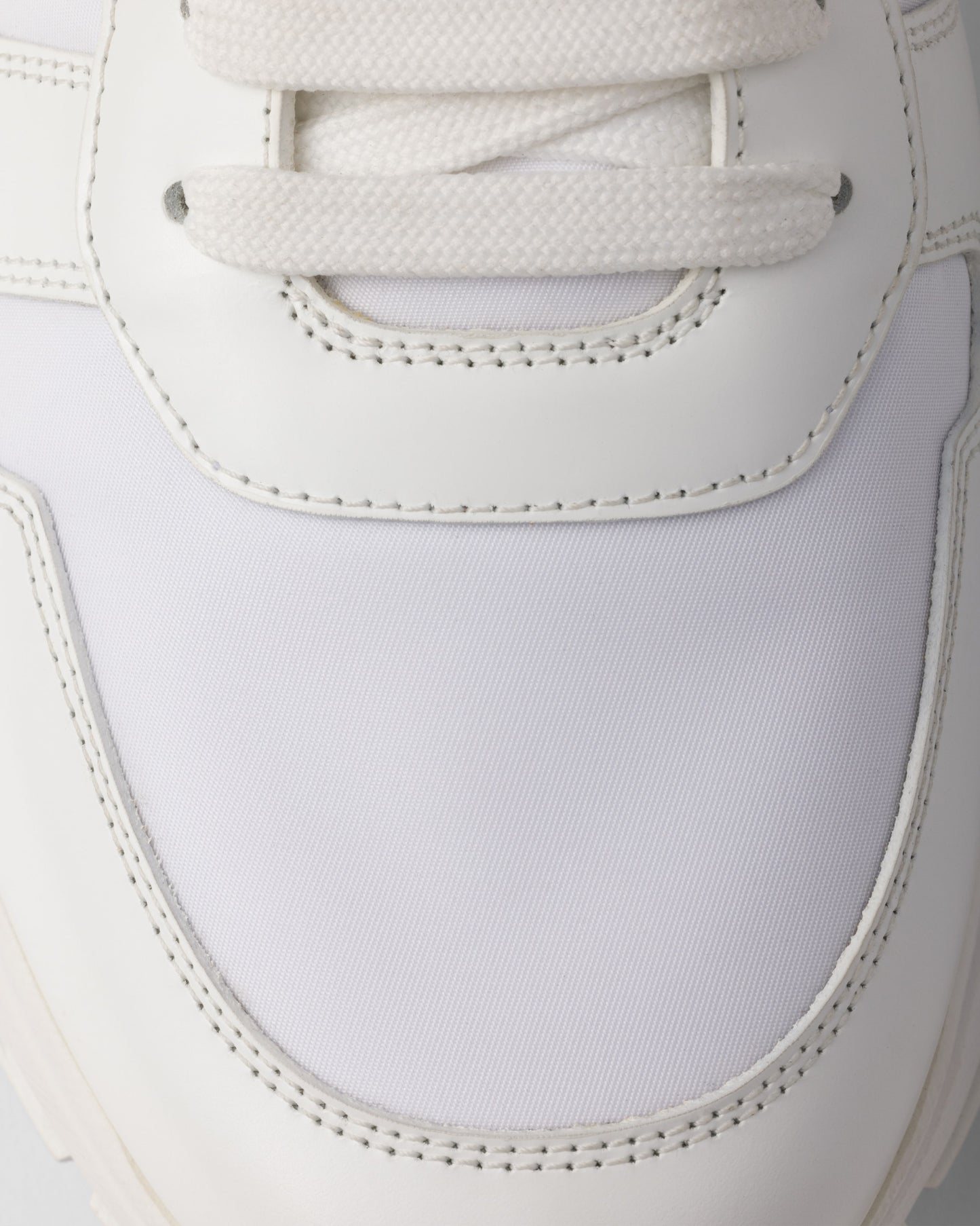 Prax 01 Re-Nylon and brushed leather sneakers
