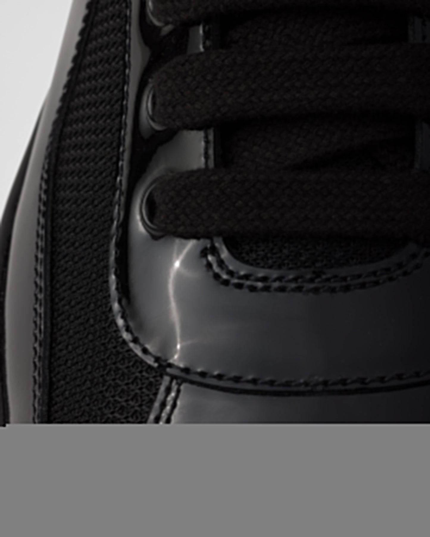 Patent leather and technical fabric Prada America's Cup sneakers