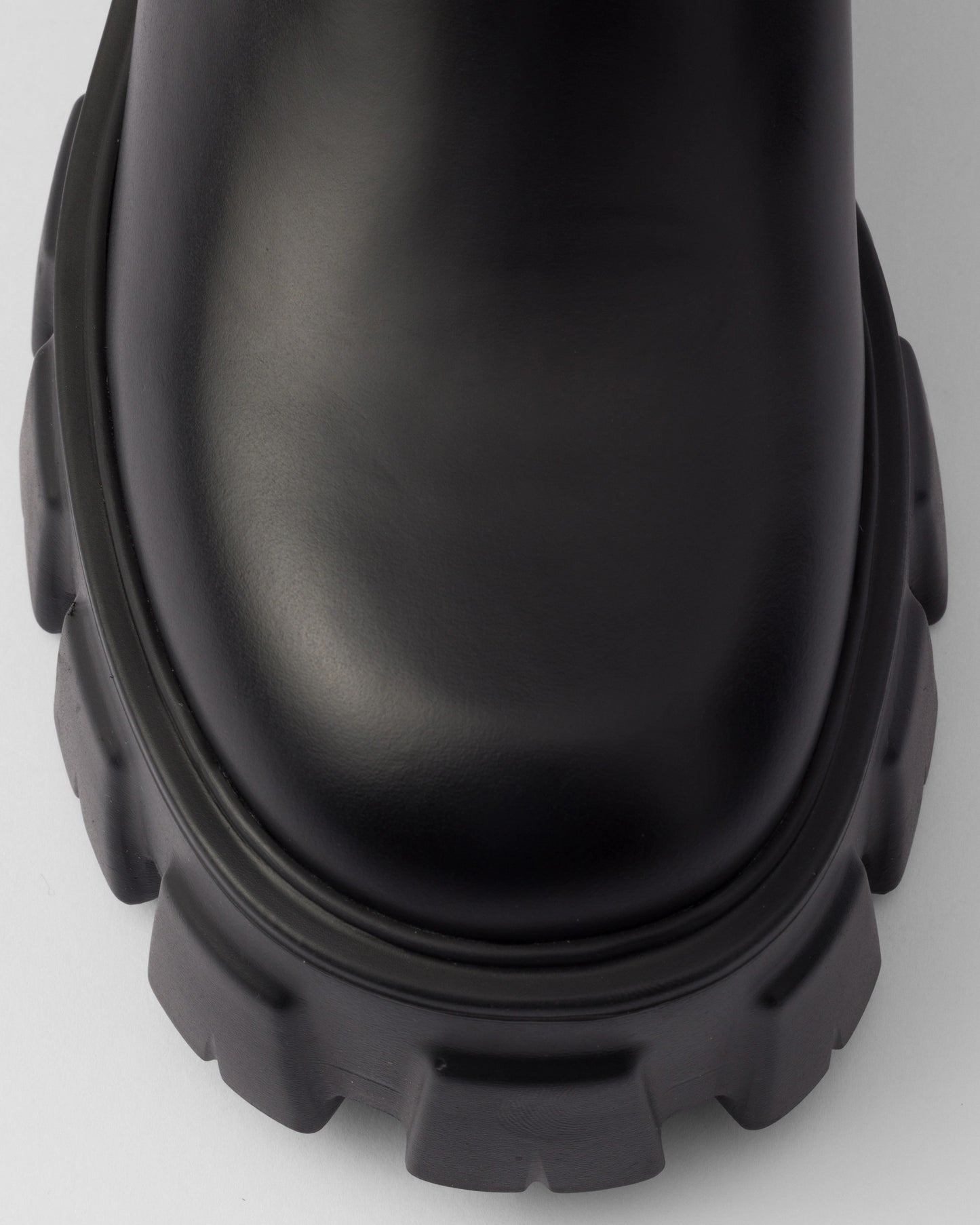Monolith brushed leather booties