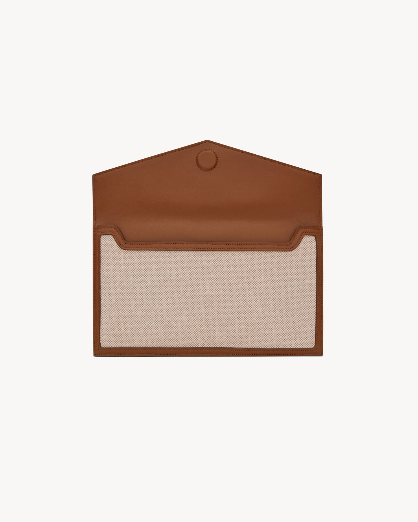 UPTOWN pouch in canvas and smooth leather