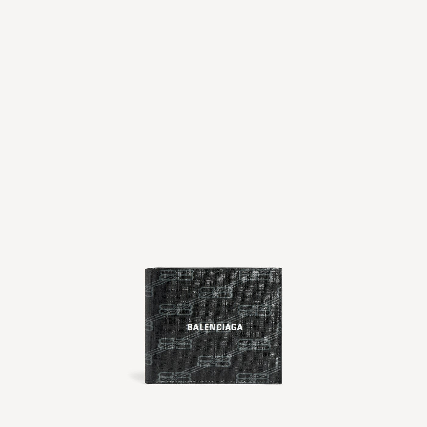 Signature square folded wallet bb monogram coated canvas