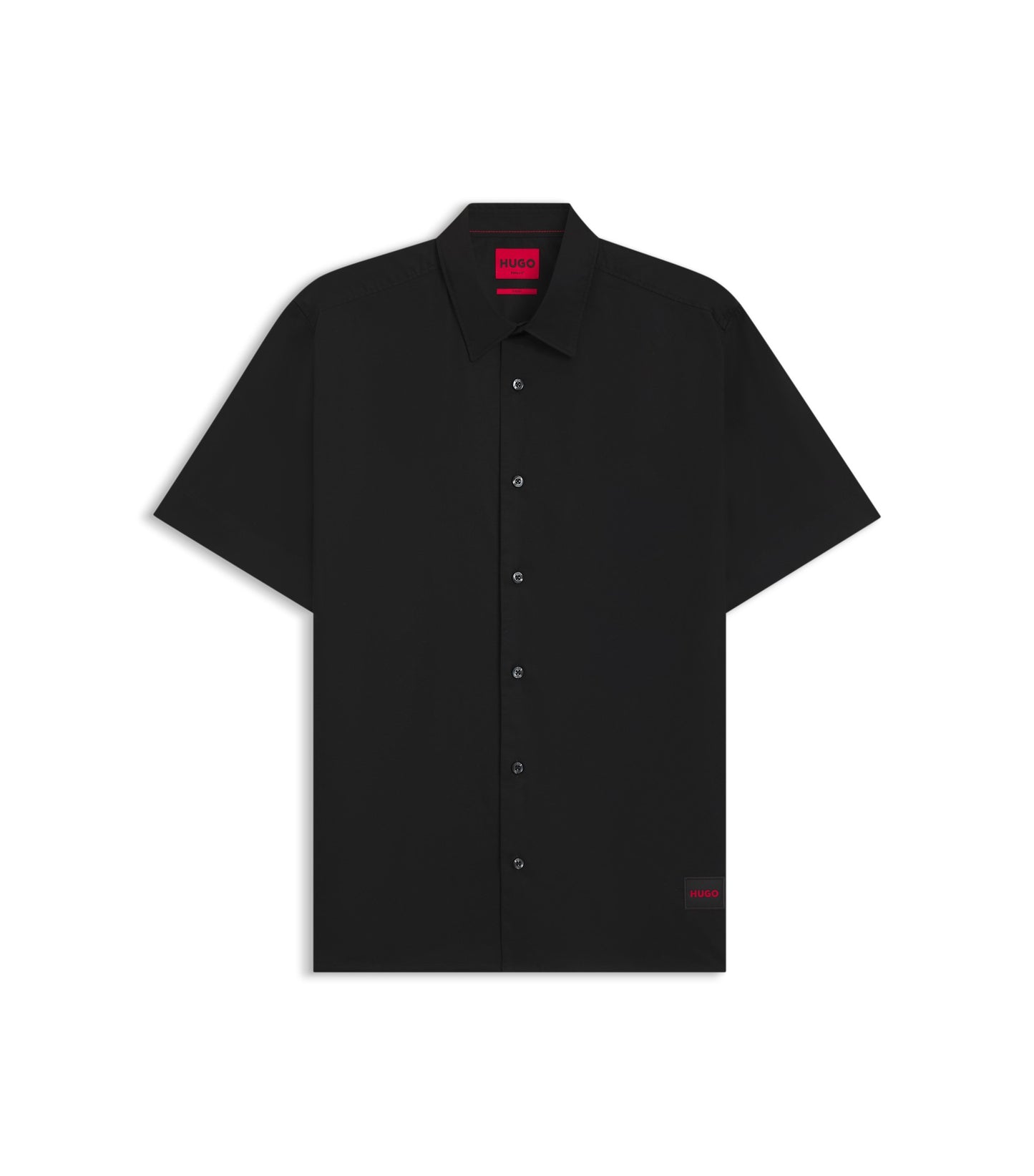 Relaxed-fit shirt in stretch-cotton canvas