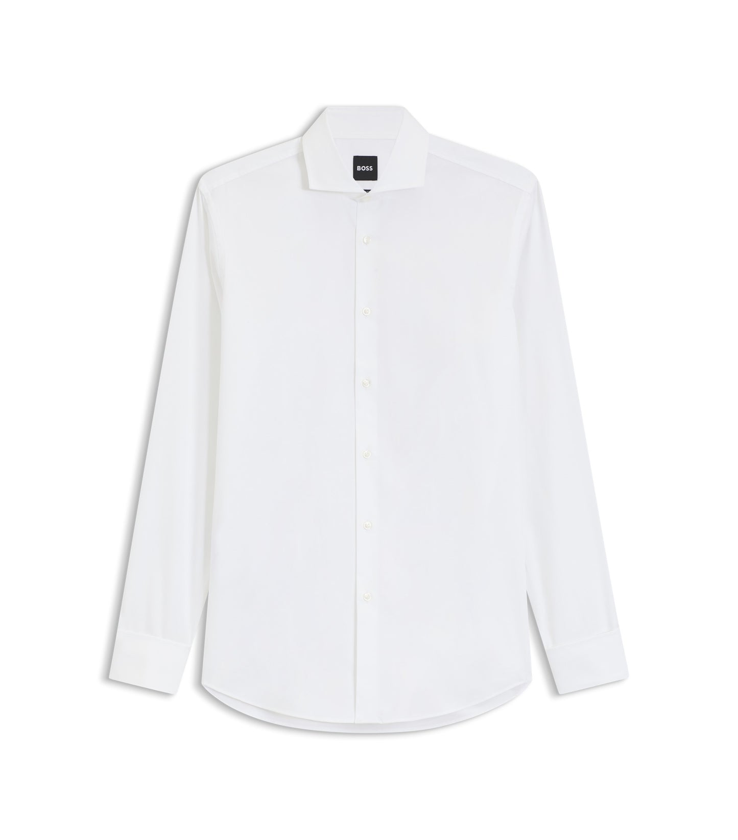 Slim-fit shirt in stretch-cotton twill